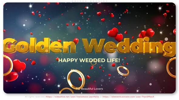 Golden Wedding - 30333085 Download Videohive