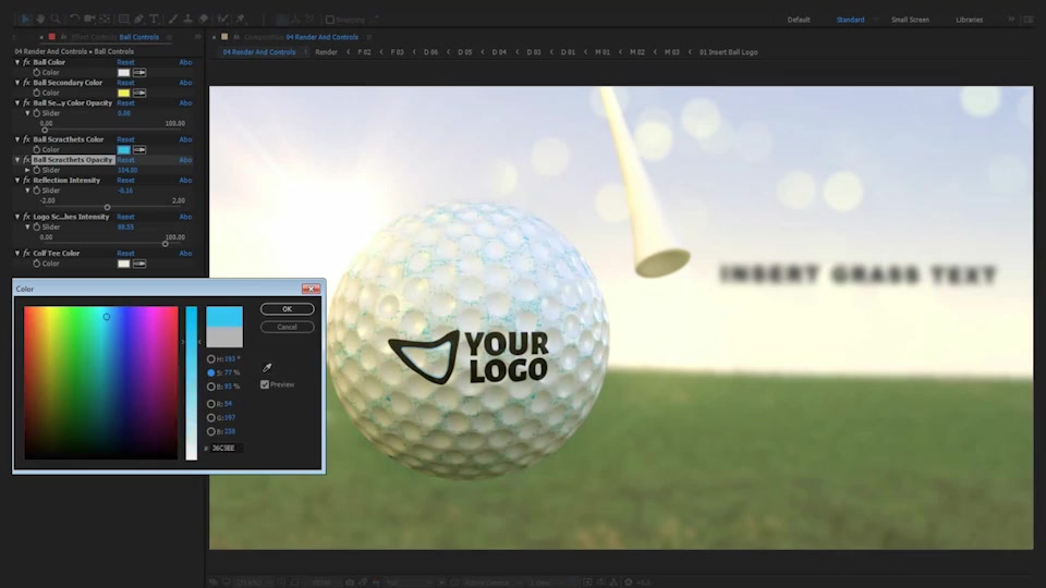 Golf Ball Logo Videohive 23800158 After Effects Image 9
