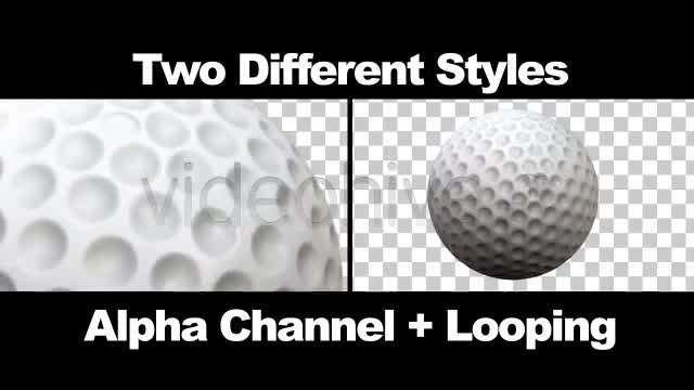Golf Ball Spinning / Rotating Series of 2 + Alpha Videohive 757901 Motion Graphics Image 1