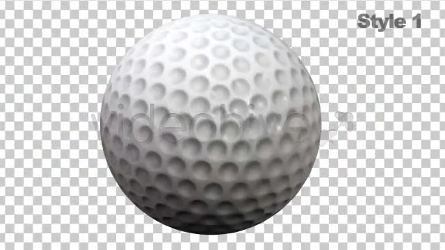Golf Ball Spinning / Rotating Series of 2 + Alpha Videohive 757901 Motion Graphics Image 3