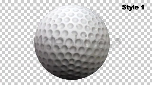 Golf Ball Spinning / Rotating Series of 2 + Alpha Videohive 757901 Motion Graphics Image 4