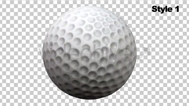 Golf Ball Spinning / Rotating Series of 2 + Alpha Videohive 757901 Motion Graphics Image 5