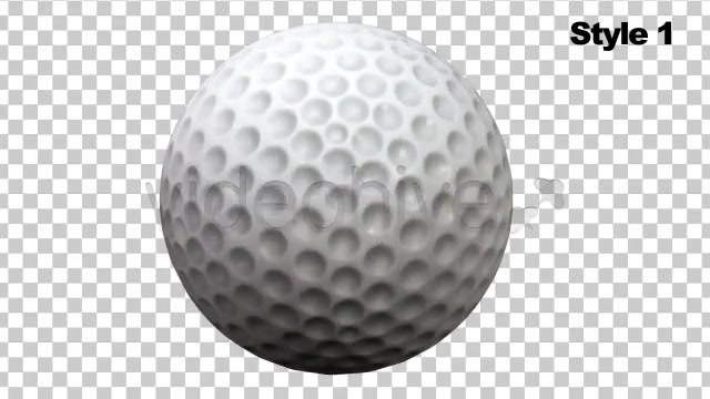 Golf Ball Spinning / Rotating Series of 2 + Alpha Videohive 757901 Motion Graphics Image 6