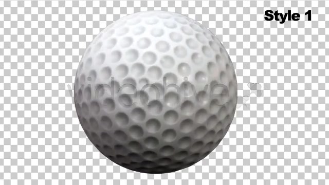 Golf Ball Spinning / Rotating Series of 2 + Alpha Videohive 757901 Motion Graphics Image 7