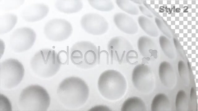Golf Ball Spinning / Rotating Series of 2 + Alpha Videohive 757901 Motion Graphics Image 8