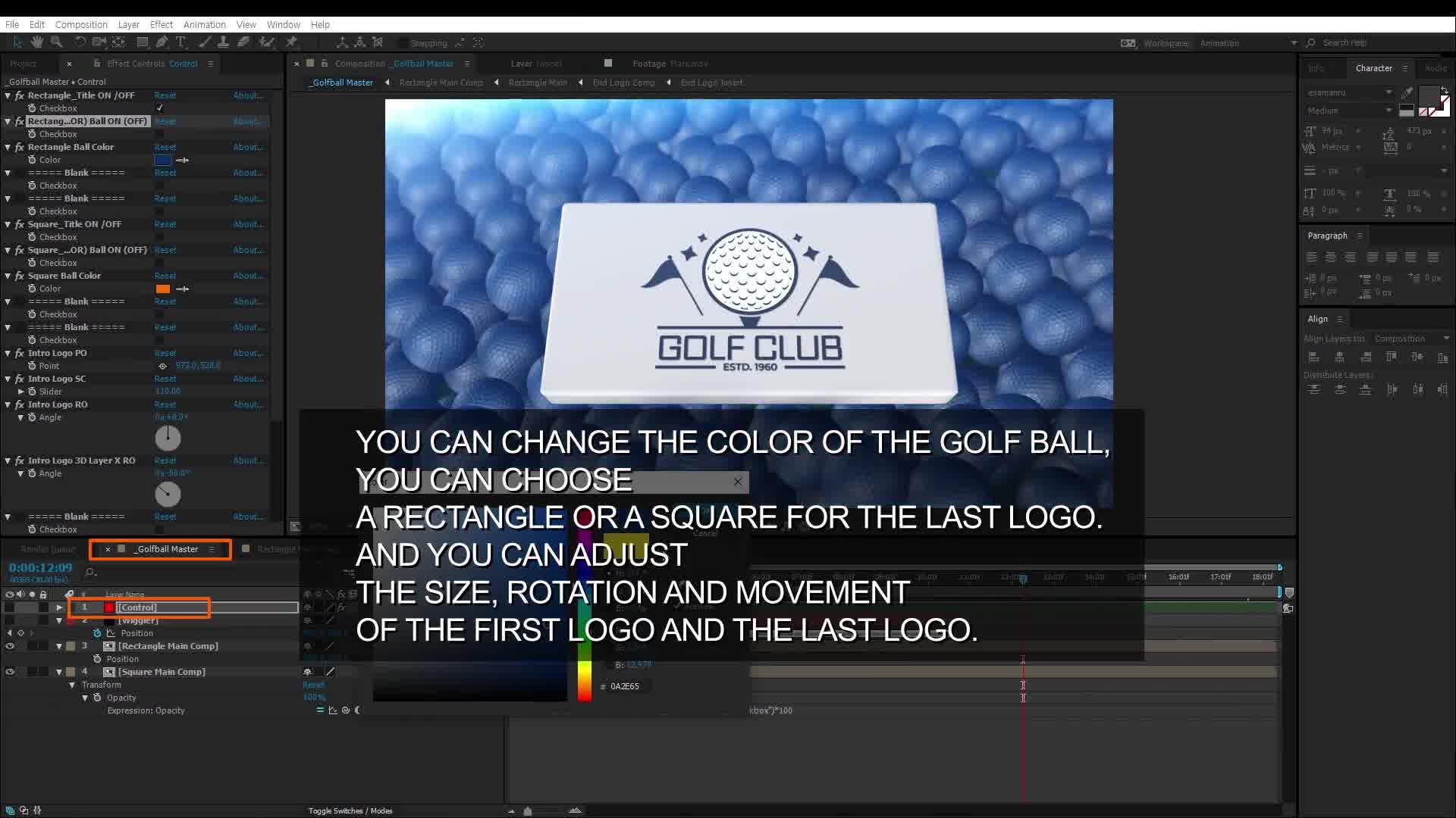 Golf Logo Reveal Videohive 34676797 After Effects Image 12