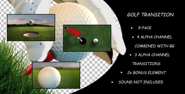 Golf Transition 9 Pack - Download 10994443 Videohive