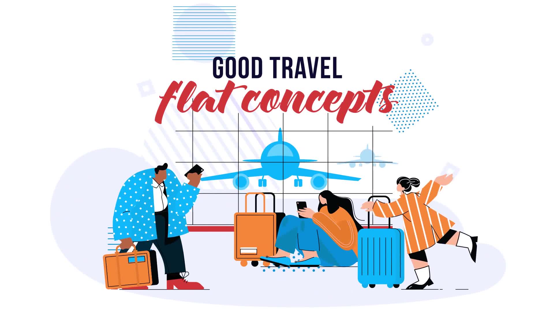 Good Travel Flat Concept Videohive 28784821 After Effects Image 1