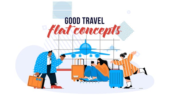 Good Travel Flat Concept - Download 28784821 Videohive