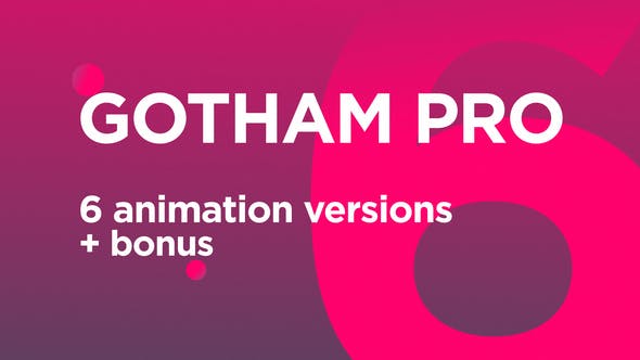 Gotham Pro Font Animated - 21989909 Download Videohive