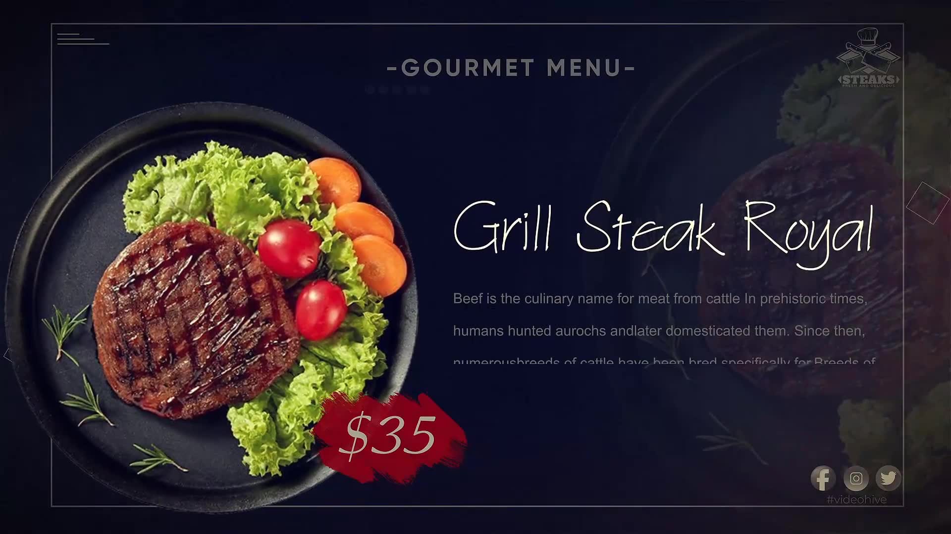 Gourmet Menu Videohive 34182014 After Effects Image 2
