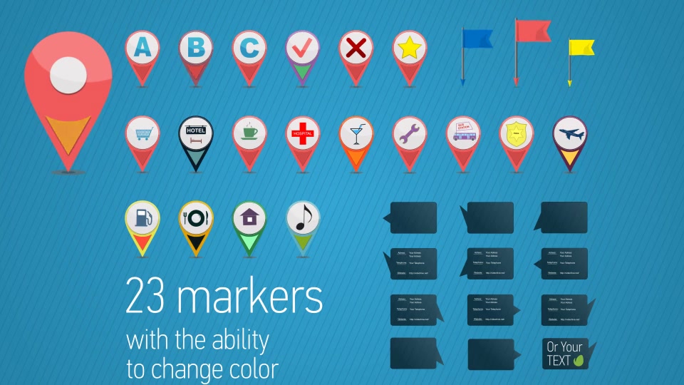 GPS Markers Map - Download Videohive 9910759