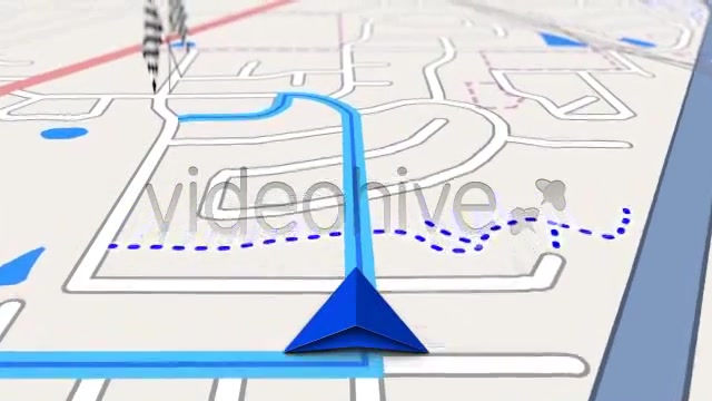 GPS Navigation Map Screen on the Road - Download Videohive 2503496