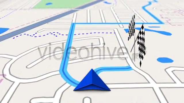 GPS Navigation Map Screen on the Road - Download Videohive 2503496