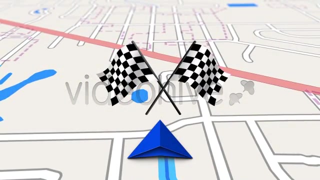 GPS Navigation Map Screen on the Road - Download Videohive 2503496