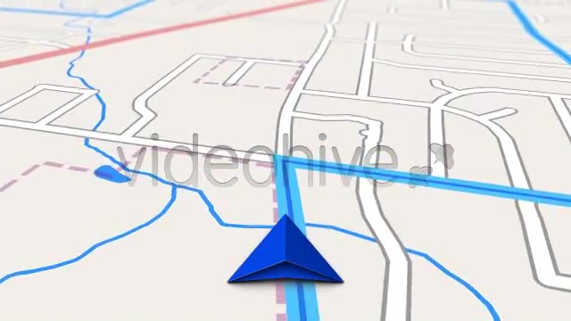 GPS Navigation Map Screen on the Road - Download Videohive 2503496