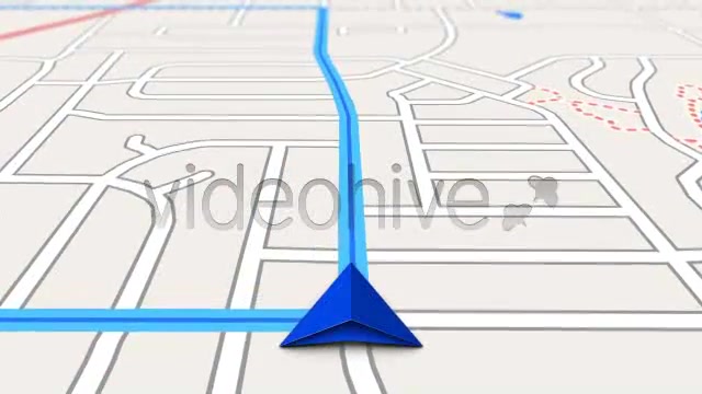 GPS Navigation Map Screen on the Road - Download Videohive 2503496