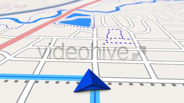 GPS Navigation Map Screen on the Road - Download Videohive 2503496