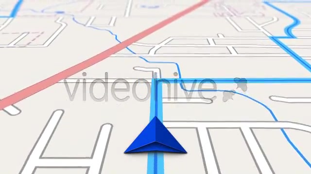 GPS Navigation Map Screen on the Road - Download Videohive 2503496