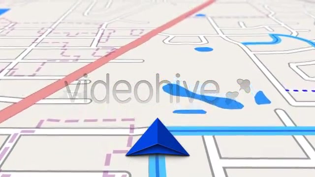 GPS Navigation Map Screen on the Road - Download Videohive 2503496