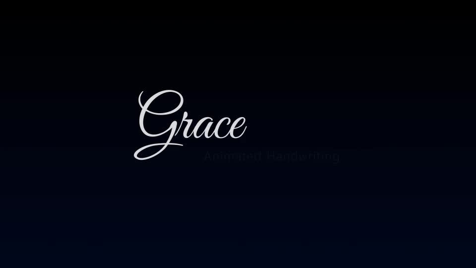 Grace Animated Handwriting Typeface Videohive 25072496 Premiere Pro Image 1