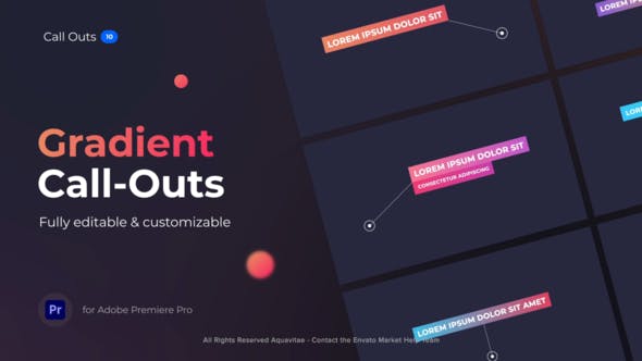 Gradient Call Outs l MOGRT for Premiere Pro - Download Videohive 38196841