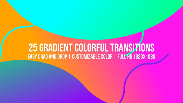Gradient Colorful Transitions - Download Videohive 23161255
