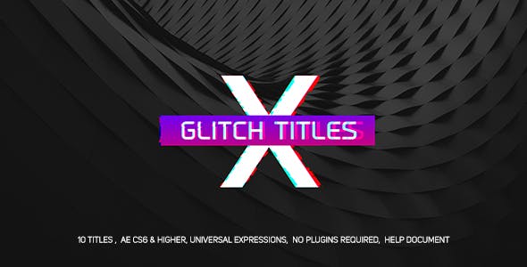 Gradient Glitch Titles - Videohive Download 20752029