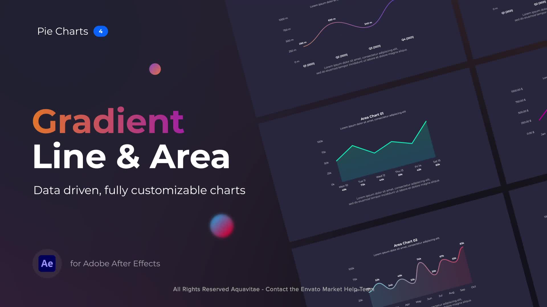 Gradient Line & Area Charts Videohive 38049763 After Effects Image 1