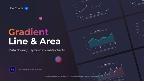 Gradient Line & Area Charts - Videohive Download 38049763