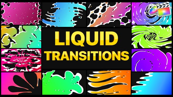 Gradient Liquid Transitions | FCPX - Download Videohive 35982953