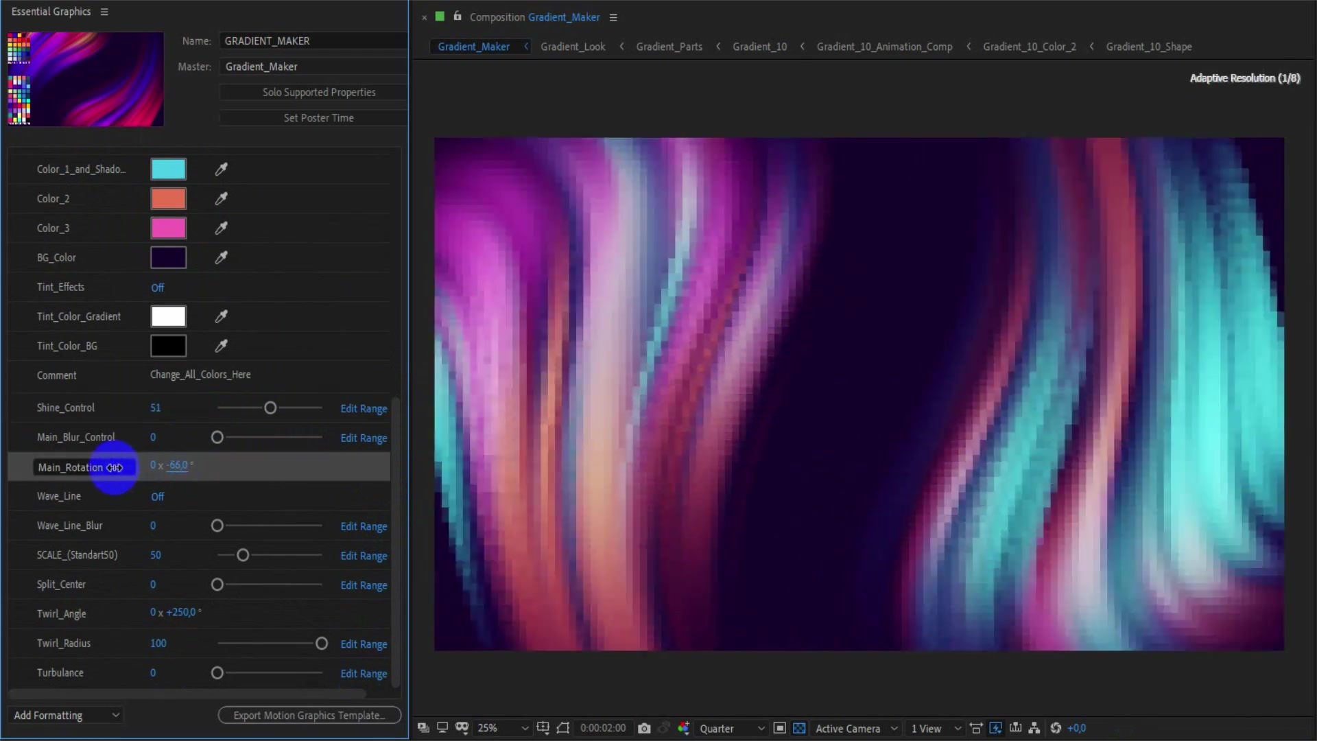 moving gradient after effects plugin free download