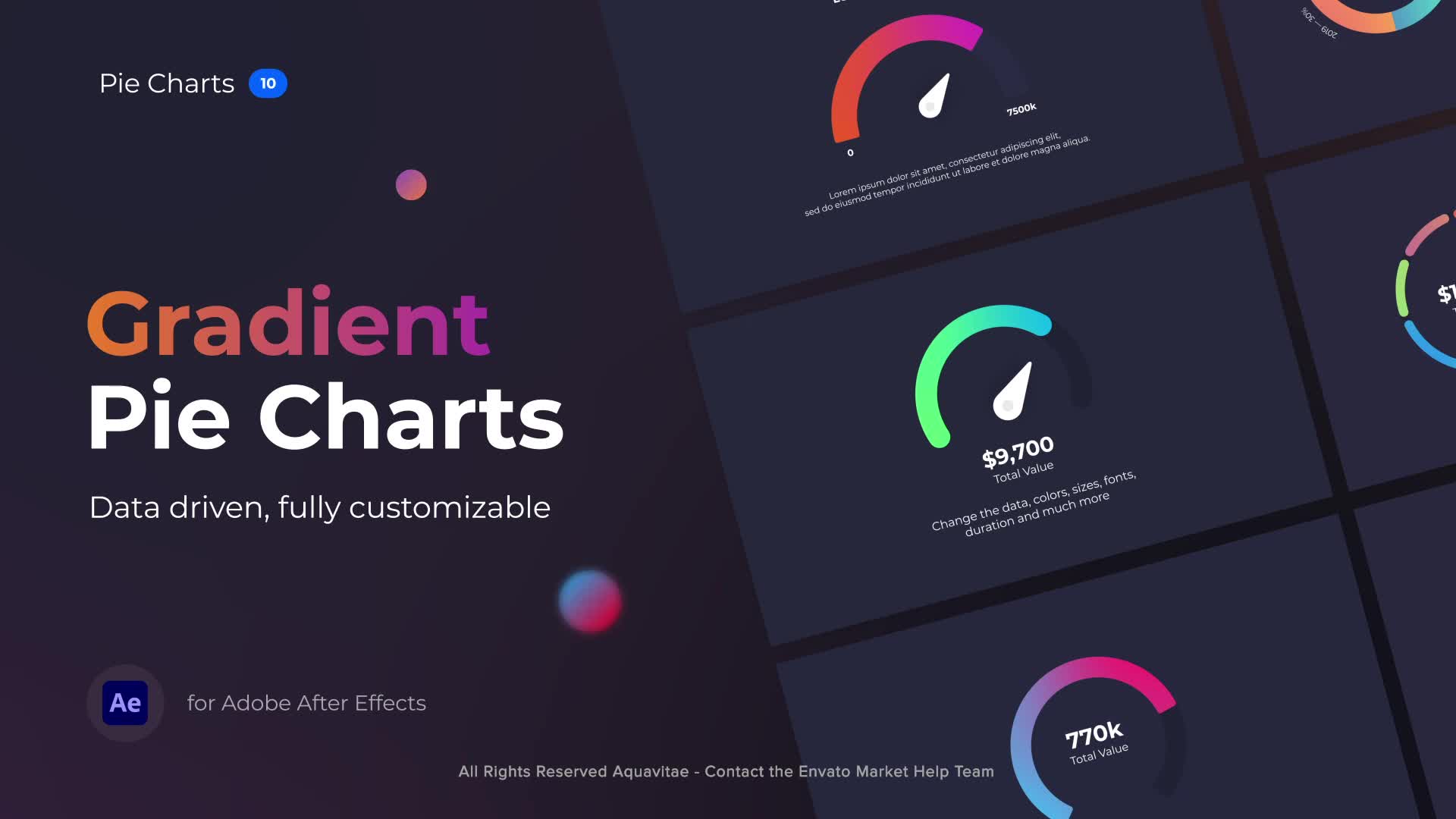 Gradient Pie Charts Videohive 37921402 After Effects Image 1