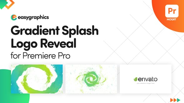 Gradient Splash Logo Reveal for Premiere Pro - Videohive 32588493 Download