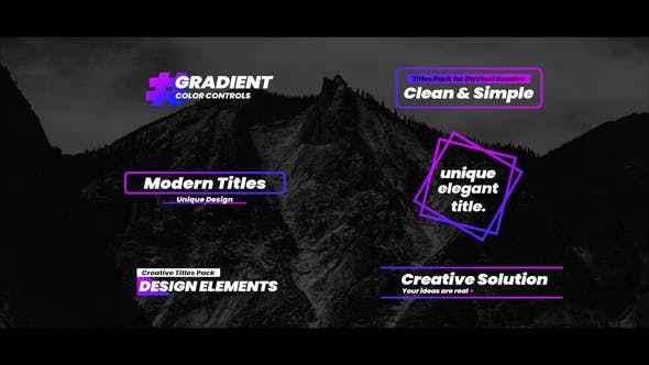 Gradient Titles For FCPX - 33279528 Download Videohive