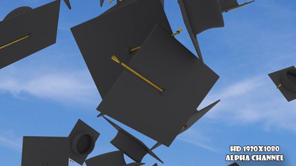 Graduation Caps Transition 2 - Videohive Download 17778706