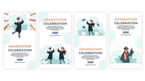Graduation Convocation Ceremony Celebration Instagram Stories Pack - 39061737 Videohive Download