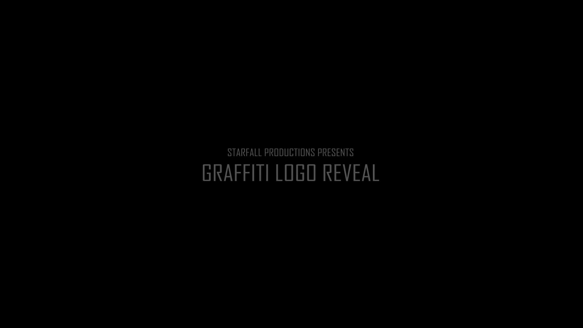 Graffiti Logo Reveal Videohive 29234601 After Effects Image 1