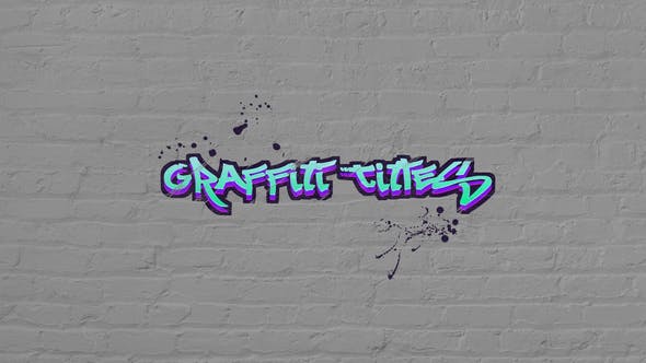 Graffiti Titles Mogrt - 39026244 Videohive Download
