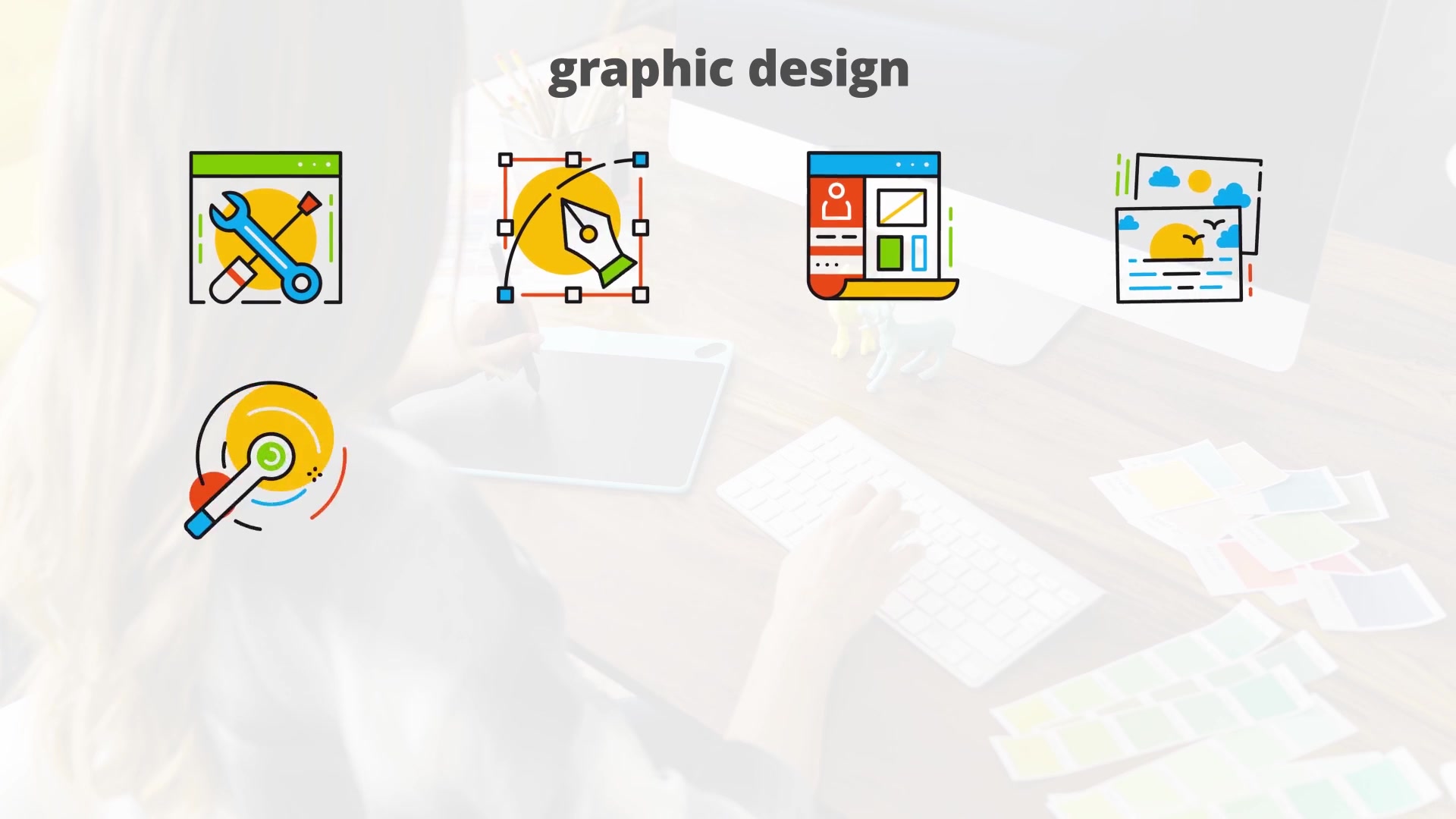 Graphic Design Flat Animated Icons Videohive 24429544 After Effects Image 5