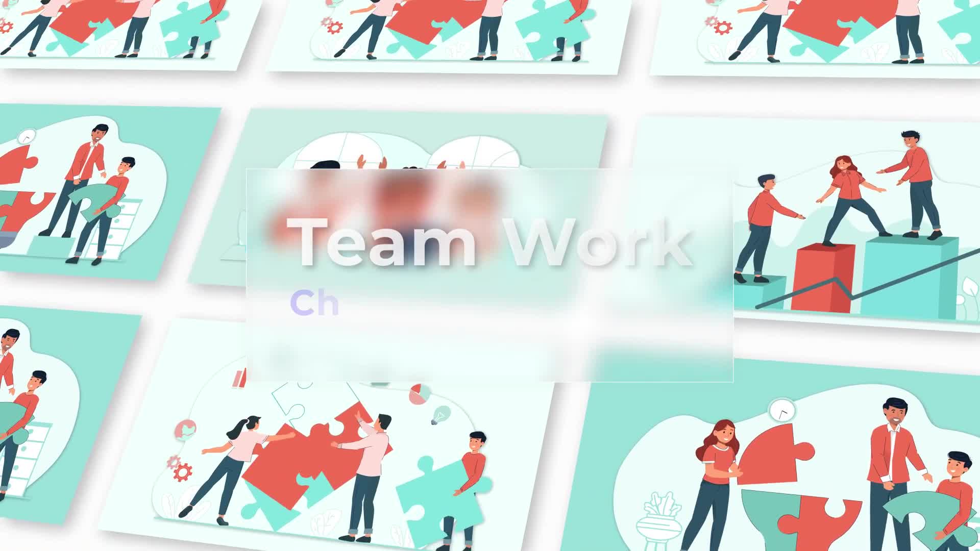 Graphic illustration of the teams work Animation Scene Videohive 36706733 After Effects Image 1