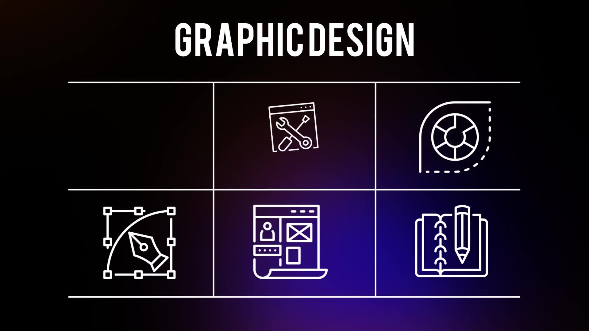 Graphics Designer 25 Outline Icons - Download Videohive 23194972