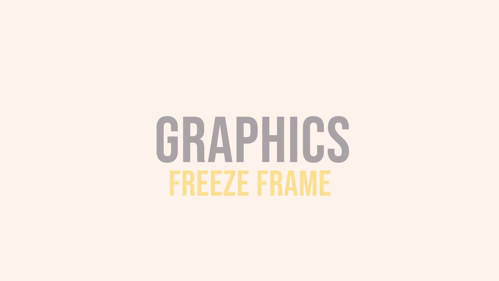 Graphics Freeze Frame Videohive 24900180 After Effects Image 1