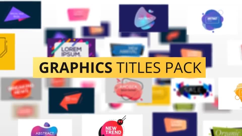 Graphics Title Pack Videohive 24229226 After Effects Image 1