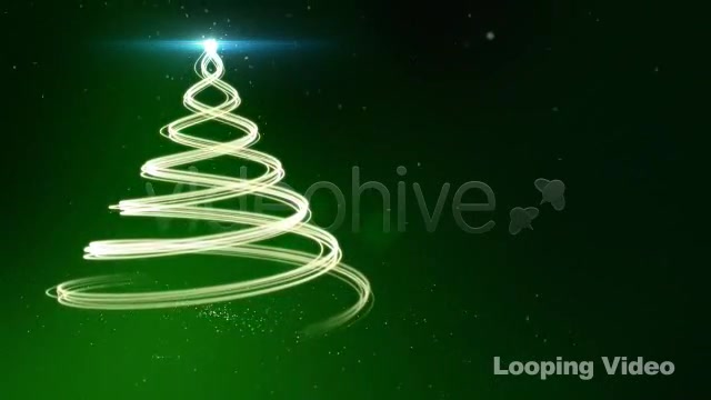 Green Christmas Tree Backdrop Series of 2 + Loop - Download Videohive 1112204