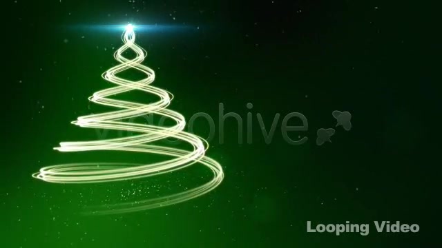 Green Christmas Tree Backdrop Series of 2 + Loop - Download Videohive 1112204