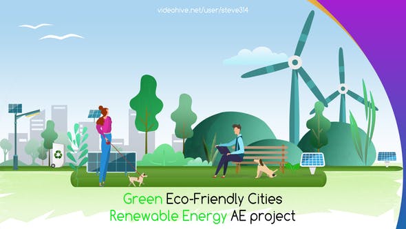 Green Eco Friendly Cities Renewable Energy - 23804444 Download Videohive