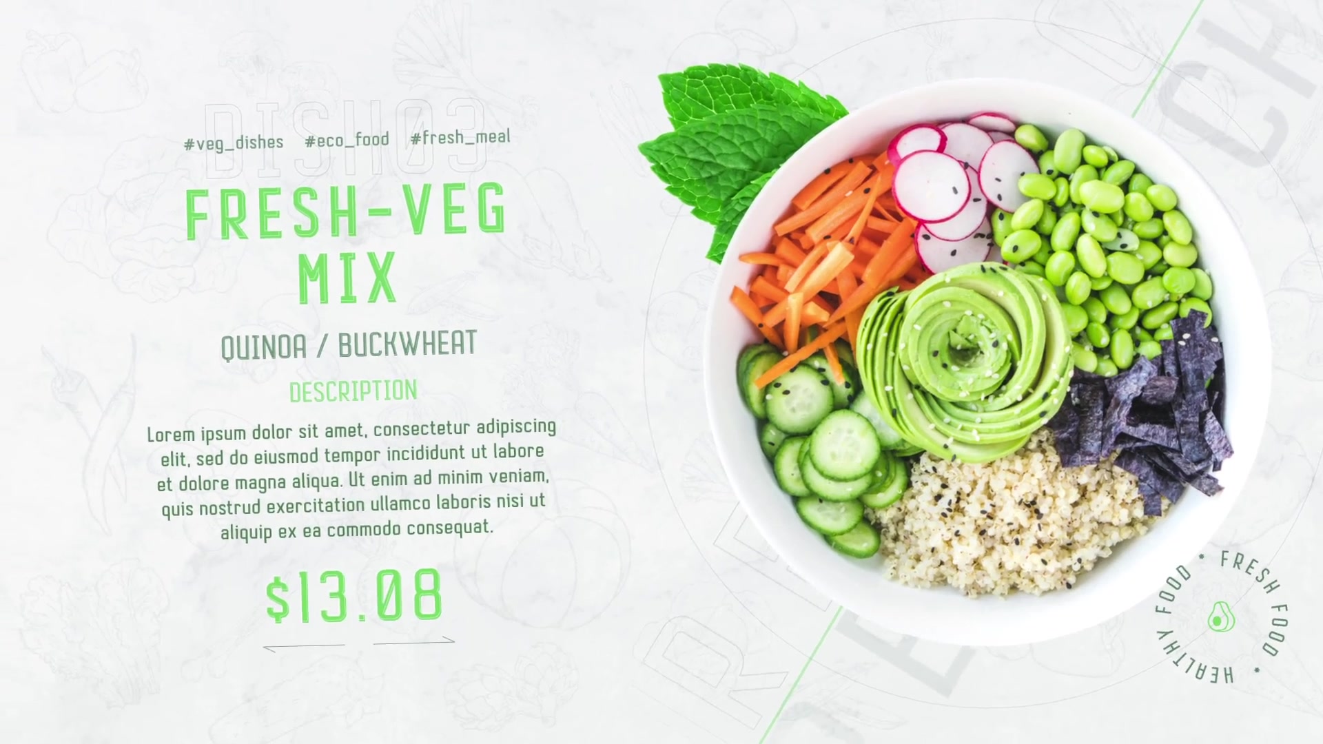 Green Food Promo Videohive 33784614 After Effects Image 5
