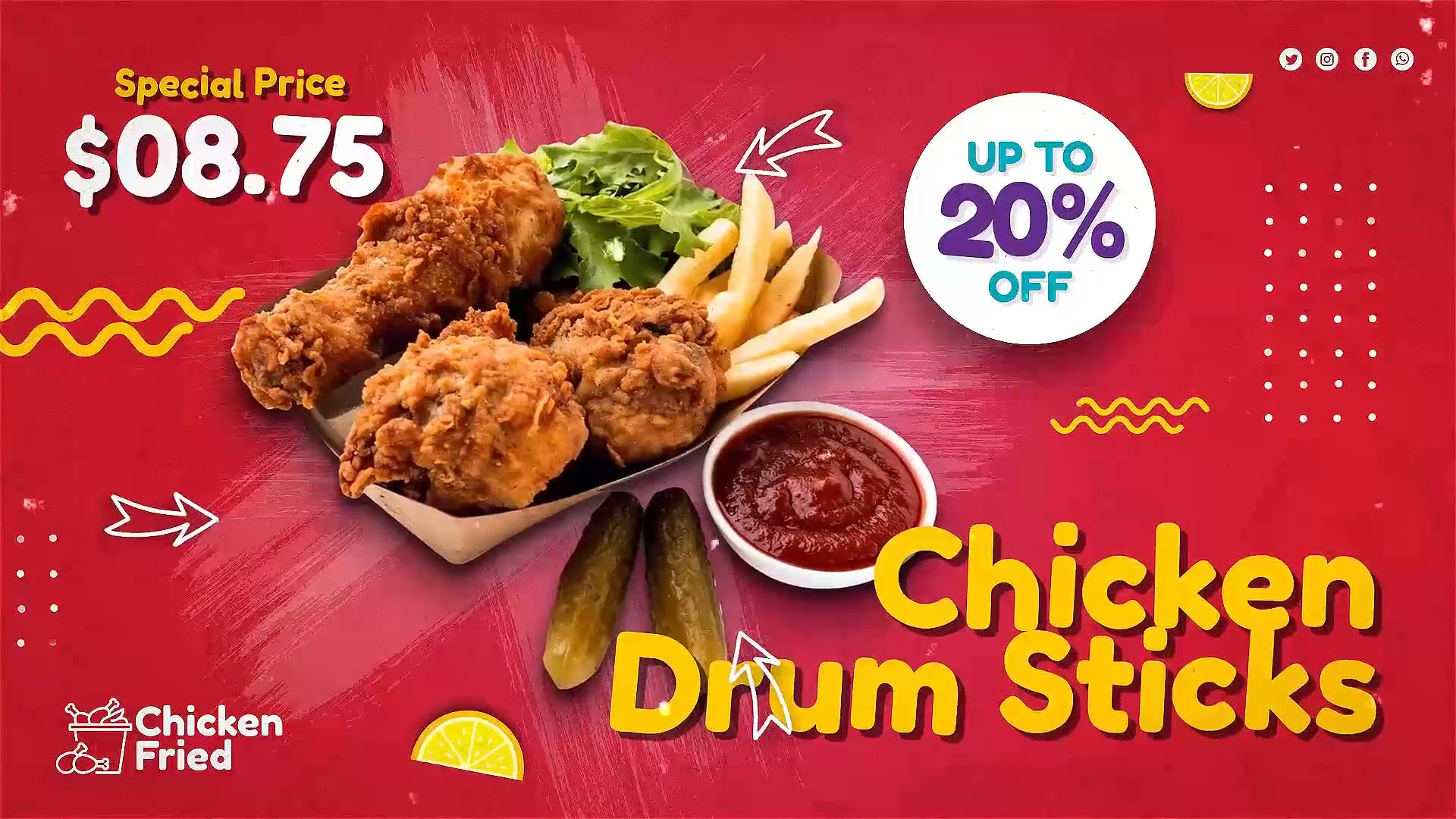 Grill Chicken Menu Combo Promo Videohive 38075725 After Effects Image 4