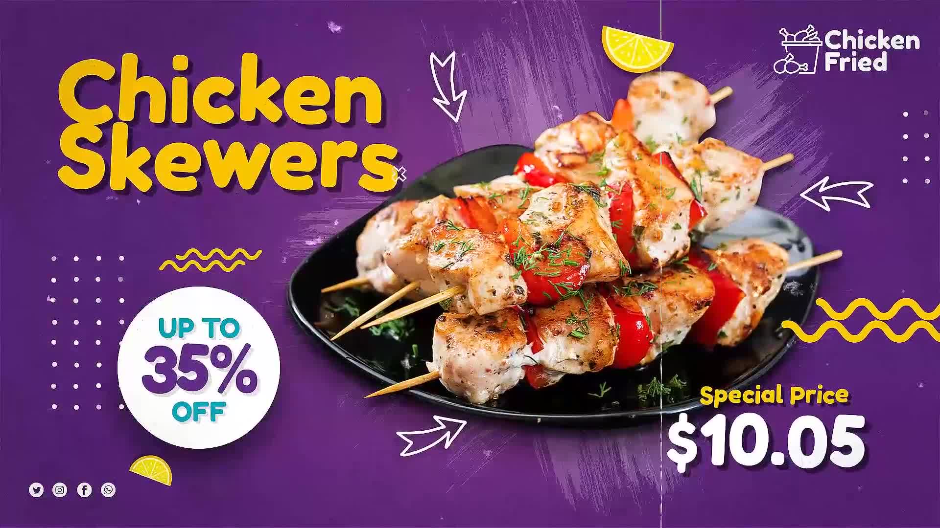 Grill Chicken Menu Combo Promo Videohive 38075725 After Effects Image 8
